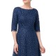  Womens Sophia Embroidered Midi Dress, Blue/10