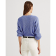 Lauren Ralph Lauren Blouson-sleeve Sweater Blue, Medium
