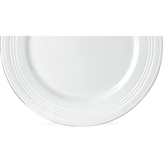  Tin Can Alley 4 Degree 9 in. Accent Plate, White