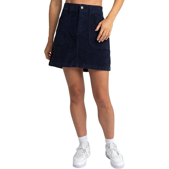  Juniors’ Cotton Amazing Break Skirt, Navy/XL