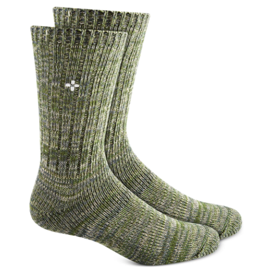  Men’s Marled Socks, Green