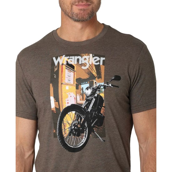  Men’s Photobike Graphic T-Shirt, Dark Gray, X-Large