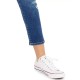  Juniors’ Ripped Straight-Leg Jeans, Blue, 1