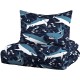  Sharks 5-Piece Twin Comforter Set, Twin, Blue Sharks