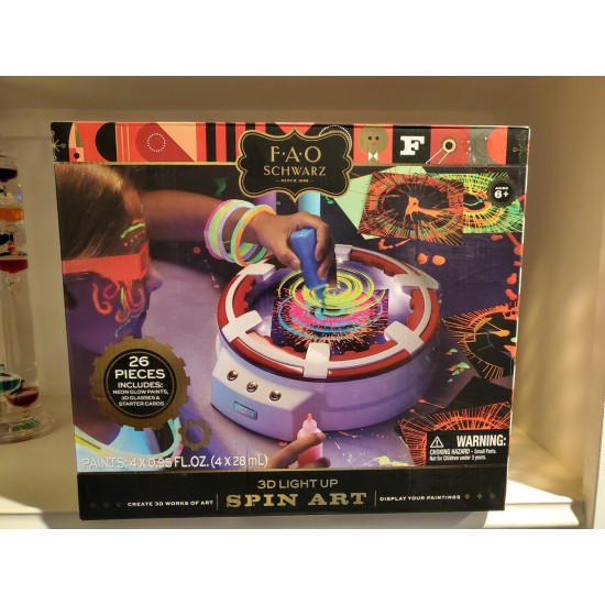 3D Light Up Spin Art Craft Family Fun Activity Project Game