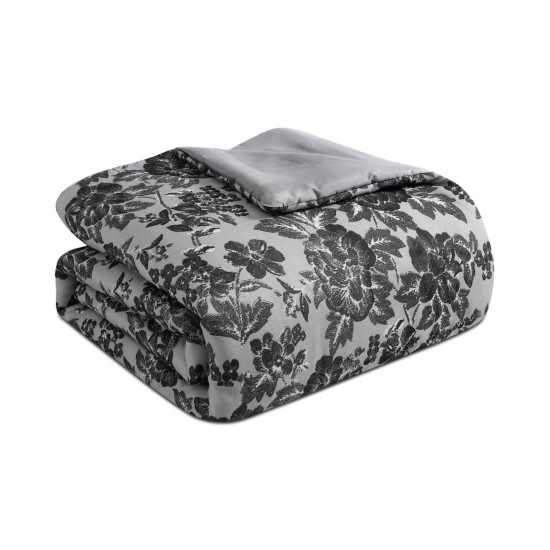  Marilyn 8-Pc. Full/Queen Comforter and Coverlet Set, Charcoal, Full/Queen