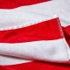  Collection Westport Stripe Beach Towel, Red, 40″ x 70″