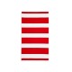  Collection Westport Stripe Beach Towel, Red, 40″ x 70″