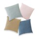  2pk 18″ Square Faux Linen Decorative Pillows
