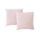  2pk 18″ Square Faux Linen Decorative Pillows