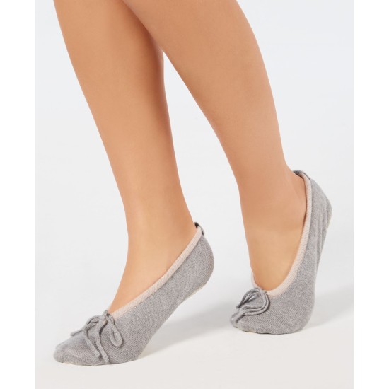  Women’s Ballerina Slippers, Medium/Large, Silver