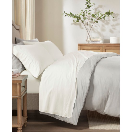  25-Momme Mulberry Silk Pillowcase, Queen, Ivory