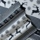  Gingham Deer Flannel Standard Pillowcase Pair, Navy