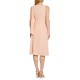  Womens Divine Crepe Fit & Flare Midi Dress, Light Pink/6