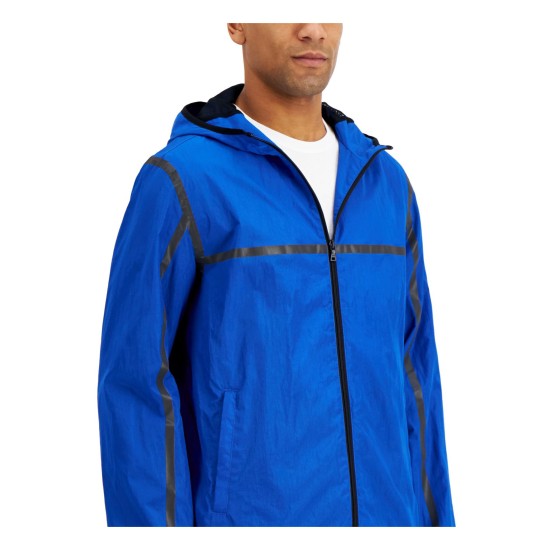  Men’s Tech Jacket, Blue, Large