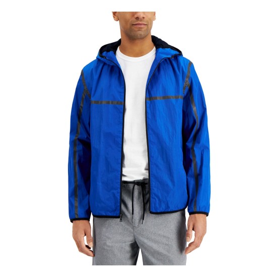  Men’s Tech Jacket, Blue, Large