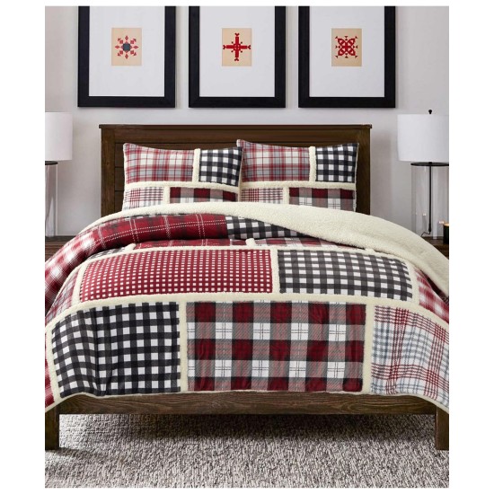  Blakelow 3 Pc. Comforter Set, Full/Queen, Red
