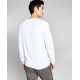  Mens Solid Fleece Sweatshirts, Off-White, Large