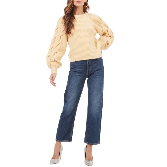  Womens Lizette Sweater, Light Yellow/XS