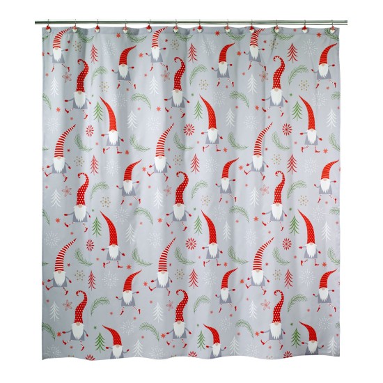 Avanti Gnome Walk Shower Curtain, 72″ x 72″