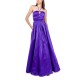 B Darlin Womens Juniors’ Halter-Tie Taffeta Gown, Purple/7-8
