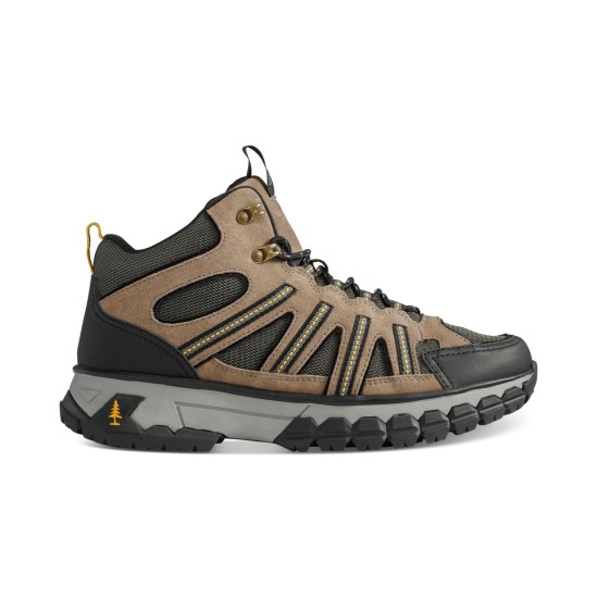 Bass & Co. Outdoor Mens Peak Hiker 2 Mid-Top Hiking Boot Shoes, Dark Beige, 9