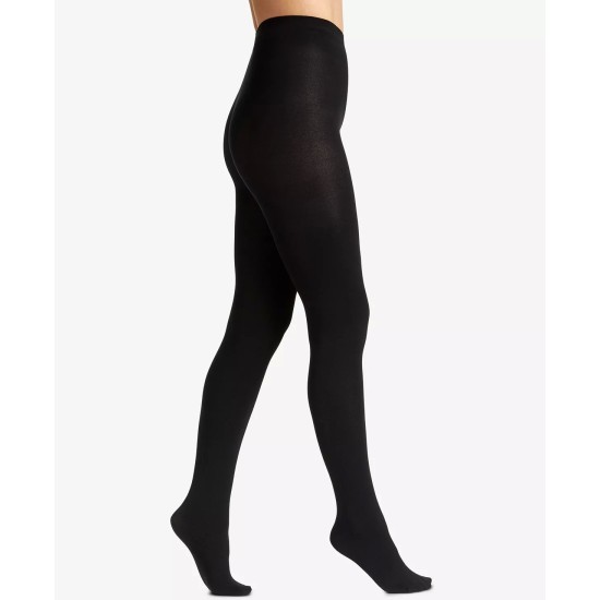  Womens Luxe Opaque Control Top 40 Denier Microfiber Leg Tights Black 4755, 3x-4x
