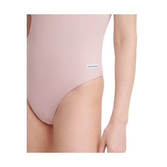  Womens V-Neck Bodysuit, Light Pink/XL