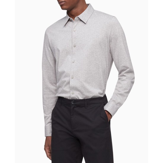  Men’s 100% Soft Cotton Long Sleeve Shirt, Grey Heather, X-Large
