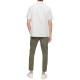  Men’s Short Sleeve Stretch Cotton Pattern Shirt, Light Gray, Small