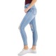  Women Juniors’ High Rise Skinny Ankle Jeans (3, Metallurgy)