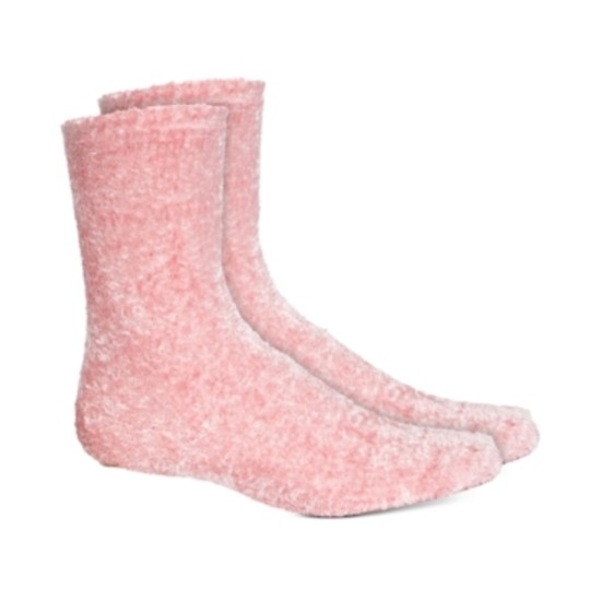  Women’s Chenille Super Soft Cozy Socks, Pink, 9-11