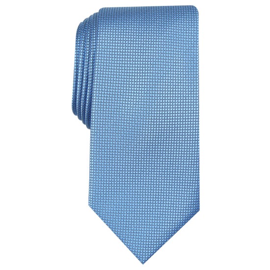  Men’s Classic Neat Dot Tie, Light Blue
