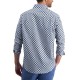  Men’s Concho Tile-Print Shirt, Pale Ink Blue, Medium