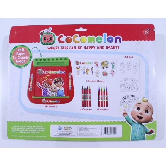  Roll & Go Art Station 12 Piece Crayon Marker Sticker Creative Kids