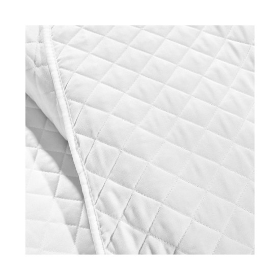  3-Piece Microfiber Full/Queen Quilt Sets, White