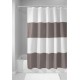  Zeno Stripe 72″ x 72″ Shower Curtain, Taupe/White