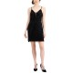  Womens Sequin Sleeveless Mini Dress, Black/M
