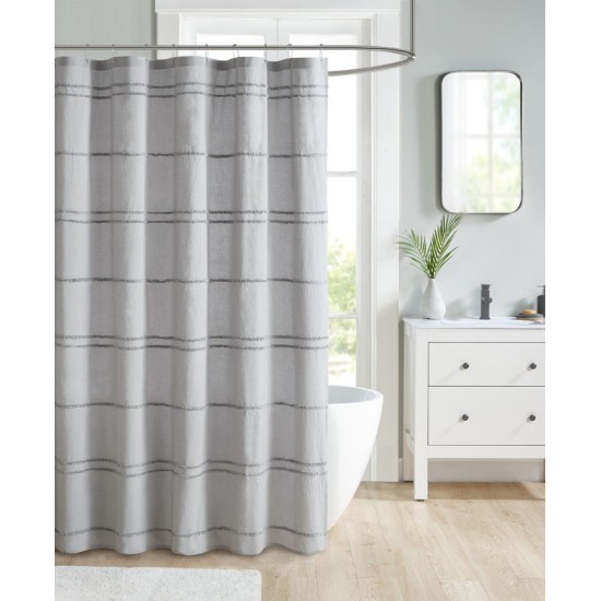  Olive 72″x 72″ Shower Curtain (Gray)