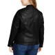  Trendy Plus Size Faux-leather Black XLarge