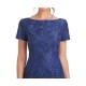 s Womens Embroidered Sheath Dress, Blue/10