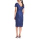s Womens Embroidered Sheath Dress, Blue/10