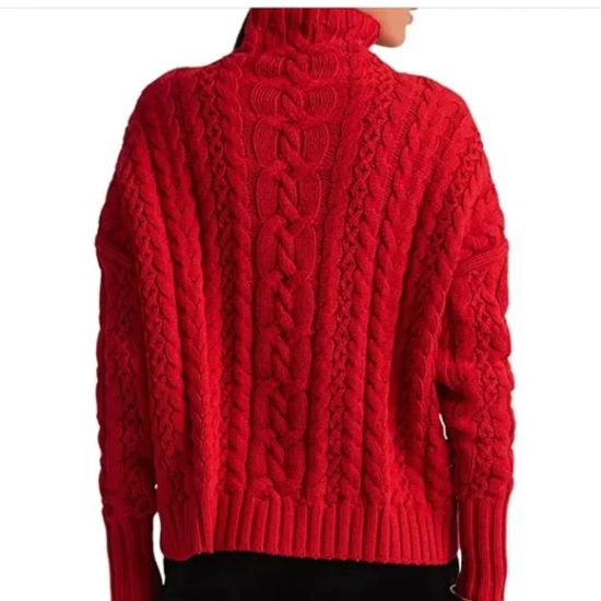 Lauren Ralph Lauren Cable-knit Sweater Lipstick Red Small