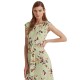 Lauren Ralph Lauren Women’s Floral Bubble Crepe Dress (12, Sage/Pink Multi)