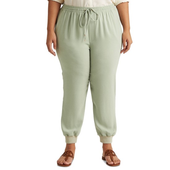 Lauren Ralph Lauren Women’s Plus Size Crepe Sweatpants ,22W