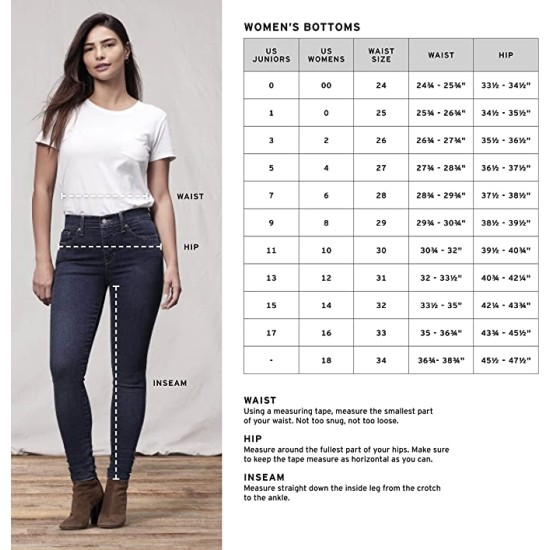 Levi’s Women’s 710 Super Skinny Jeans, Indigo, 26 (US 2) R