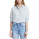 Levi’s Women’s Classic Button-Up Shirt, Blue, Medium