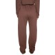  Solid French-Terry Relaxed Sweatpants, Brown/XS