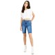  Womens High-Rise Bermuda Jean Shorts, Blue/30