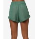 O’Neill Juniors’ Alden Solid Shorts, Green, X-Small